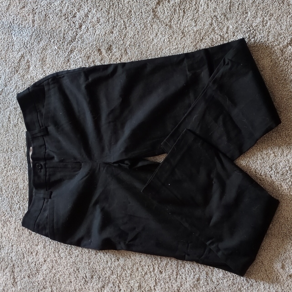 NWT Chico's Capital Stretch Hawthorne Straight Leg Black Pants Size 1.5 (10)